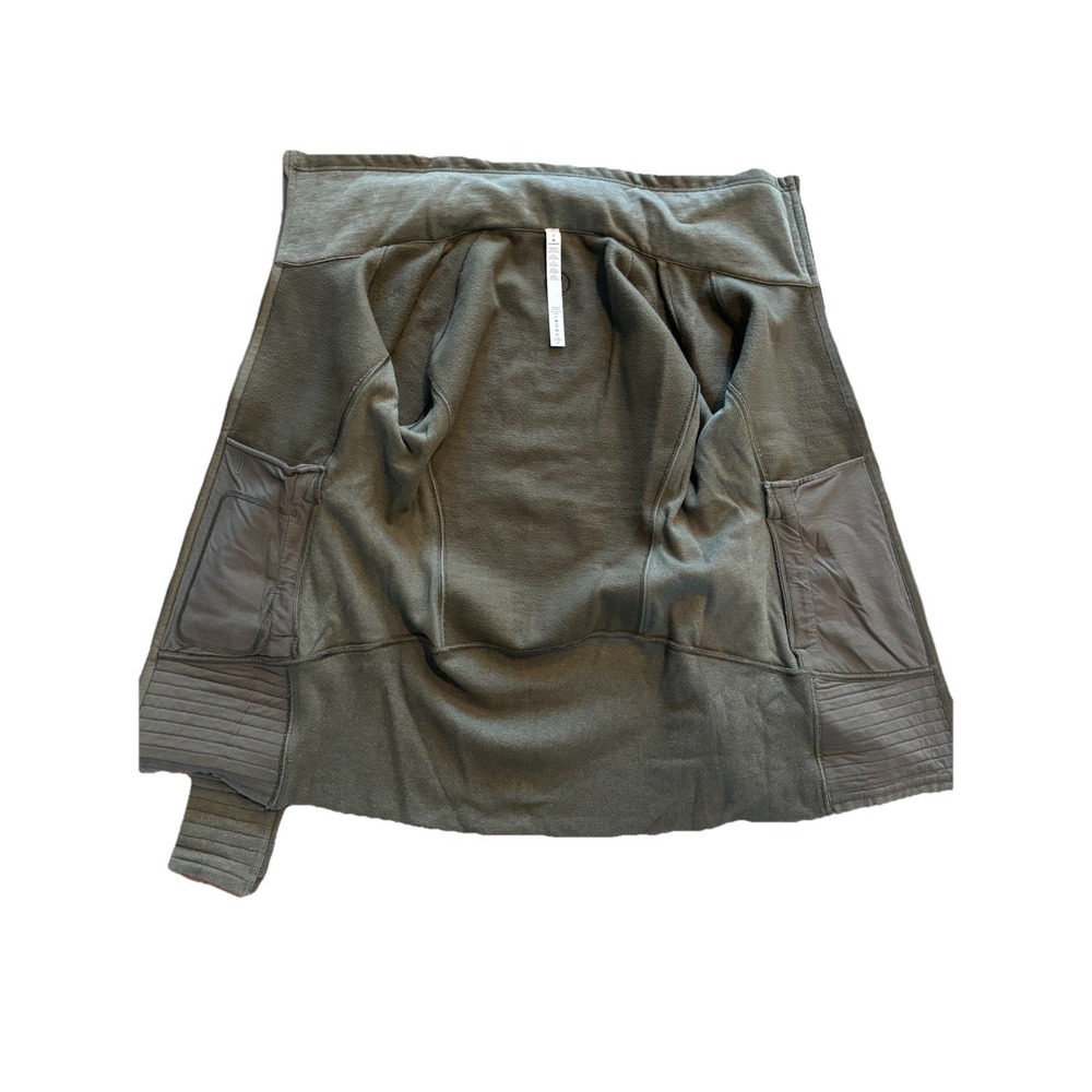 Lululemon Radiant Jacket Womens 8 Green Heathered Outdoor Activewear Athleisure - Picture 9 of 10